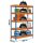 Simonrack Schwerlastregal KIT BRICOFORTE 1006-5 CHIPBOARD 458100040201065 orange, blau 100,0 x 60,0 x 200,0 cm