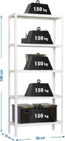 Simonrack Schwerlastregal KIT HOMECLICK MINI 5/300...