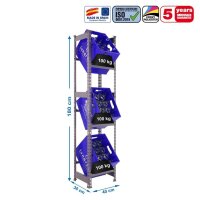 Simonrack Getränkekistenregal KIT SIMONBOTTLE 3 GRIS...