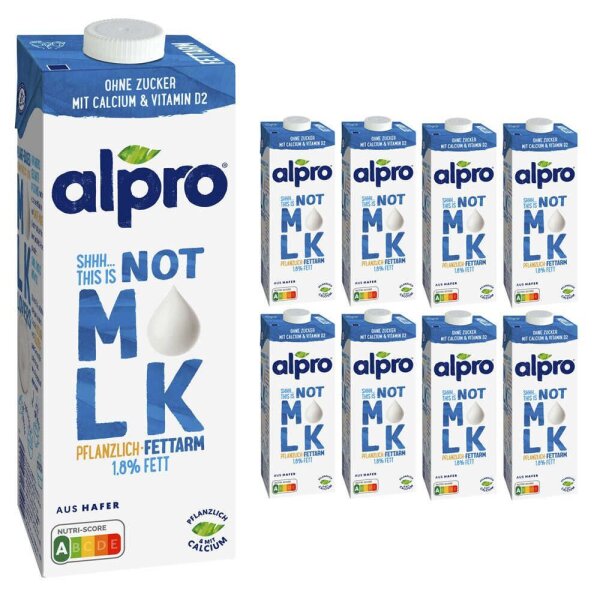 alpro® THIS IS NOT M*LK Haferdrink 1,8 % 8x 1,0 l
