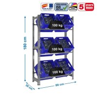 Simonrack Getränkekistenregal KIT SIMONBOTTLE 3 GRIS...