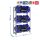 Simonrack Getränkekistenregal KIT SIMONBOTTLE 3 GRIS 330100024188033 grau 80,0 x 30,0 x 180,0 cm