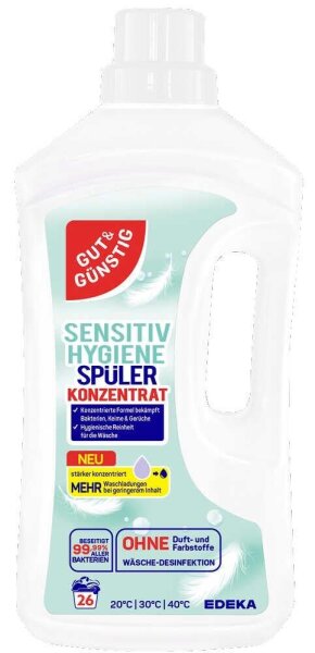 GUT&GÜNSTIG SENSITIV Hygienespüler flüssig, 1 l