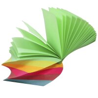 M&M Notizzettel geleimt bunt 8,6 x 8,6 cm, 600 Blatt, 1 Block