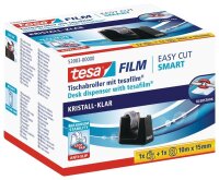 tesa Tischabroller Easy Cut® Smart schwarz