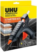 UHU STARTER KIT HOT MELT Heißklebepistole schwarz,...