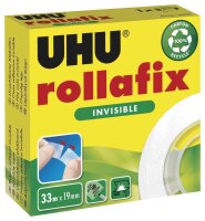 UHU rollafix INVISIBLE Klebefilm matt 19,0 mm x 33,0 m 1...