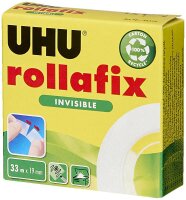 UHU rollafix INVISIBLE Klebefilm matt 19,0 mm x 33,0 m 1 Rolle