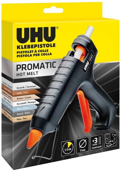 UHU PROMATIC HOT MELT Heißklebepistole schwarz, orange, 1 St.