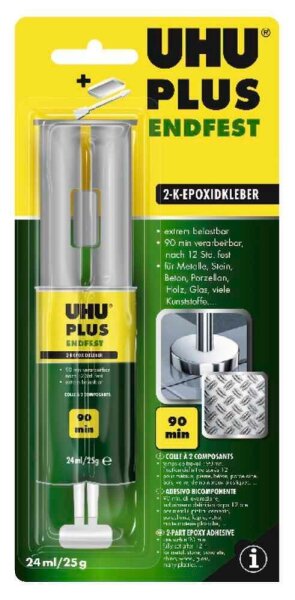 UHU PLUS SCHNELLFEST 2 Komponenten-Kleber 25,0 g, 1 St.
