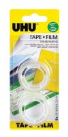 UHU Klebefilm transparent 19,0 mm x 7,5 m 2 Rolle