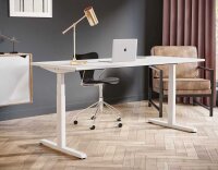actiforce STEELFORCE 1050 elektrisch höhenverstellbares Schreibtischgestell weiß ohne Tischplatte, T-Fuß-Gestell weiß 115,0 - 175,0 x 75,0 cm