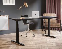 actiforce STEELFORCE 1050 elektrisch höhenverstellbares Schreibtischgestell schwarz ohne Tischplatte, T-Fuß-Gestell schwarz 115,0 - 175,0 x 75,0 cm