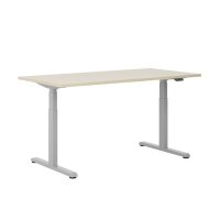 actiforce STEELFORCE 1050 elektrisch höhenverstellbares Schreibtischgestell silber ohne Tischplatte, T-Fuß-Gestell silber 115,0 - 175,0 x 75,0 cm