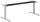 actiforce STEELFORCE 1050 elektrisch höhenverstellbares Schreibtischgestell silber ohne Tischplatte, T-Fuß-Gestell silber 115,0 - 175,0 x 75,0 cm