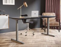 actiforce STEELFORCE 1050 elektrisch höhenverstellbares Schreibtischgestell anthrazit ohne Tischplatte, T-Fuß-Gestell anthrazit 115,0 - 175,0 x 75,0 cm