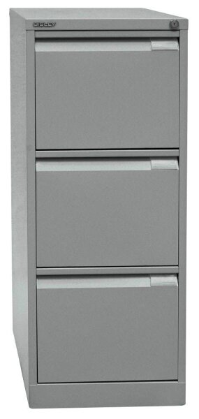 BISLEY Hängeregistraturschrank silber 3 Schubladen 41,3 x 62,2 x 101,6 cm, 1 St.