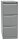 BISLEY Hängeregistraturschrank silber 3 Schubladen 41,3 x 62,2 x 101,6 cm, 1 St.