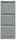 BISLEY Hängeregistraturschrank silber 3 Schubladen 41,3 x 62,2 x 101,6 cm, 1 St.