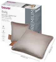 beurer HK 77 Heizkissen smokey-taupe 25,2 W