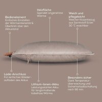 beurer HK 77 Heizkissen smokey-taupe 25,2 W