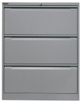 BISLEY Hängeregistraturschrank silber 3 Schubladen 80,0 x 62,2 x 101,6 cm, 1 St.