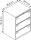 BISLEY Hängeregistraturschrank silber 3 Schubladen 80,0 x 62,2 x 101,6 cm, 1 St.