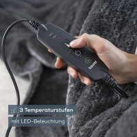 beurer HD 65 Heizdecke dunkelgrau 110 W