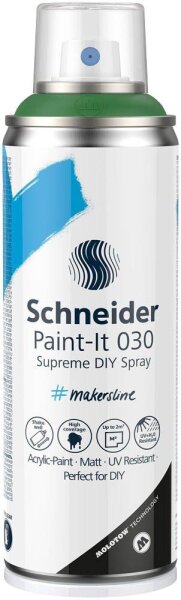 Schneider Paint-It 030 Supreme DIY Acrylspray Sprühfarbe grün, 1 St.
