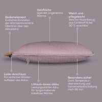beurer HK 77 Heizkissen lavender-lilac 25,2 W