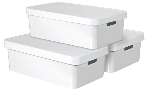 curver INFINITY Aufbewahrungsboxen-Set weiß, 3 St.  ( 240671 )