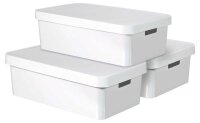 curver INFINITY Aufbewahrungsboxen-Set weiß, 3 St....