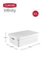 curver INFINITY Aufbewahrungsboxen-Set weiß, 3 St.  ( 240671 )