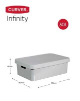 curver INFINITY Aufbewahrungsboxen-Set grau, 3 St.  ( 240681 )