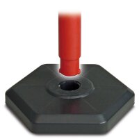 WIHEDÜ Absperrpfosten weiß/rot, 6 St.