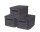 curver STYLE S Aufbewahrungsboxen anthrazit 29,1 x 19,8 x 14,2 cm, 3 St.