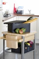 curver STYLE Aufbewahrungsboxen-Set anthrazit, 1 Set