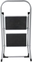Klapptritt silber 2 Stufen, H: 81,0 cm