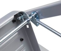Klapptritt silber 2 Stufen, H: 81,0 cm