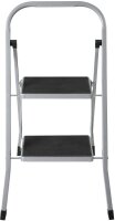 Klapptritt silber 2 Stufen, H: 81,0 cm