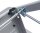 Klapptritt silber 2 Stufen, H: 81,0 cm