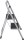Klapptritt silber 2 Stufen, H: 81,0 cm
