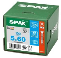 SPAX® Universalschrauben T20 Senkkopf BLANK A2 1197000500603 5 mm x 60 mm, 100 St.