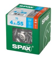 SPAX® Spenglerschrauben T20 Linsensenkkopf A2 4587000450556 4,5 mm x 55 mm, 70 St.