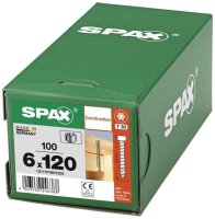 SPAX® Holzbauschrauben T30 Zylinderkopf WIROX 1211010601205 6 mm x 120 mm, 100 St.