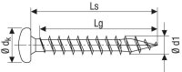 SPAX® Universalschrauben T15 Halbrundkopf BLAX 0201040350123 3,5 mm x 12 mm, 200 St.