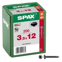 SPAX® Universalschrauben T15 Halbrundkopf BLAX 0201040350123 3,5 mm x 12 mm, 200 St.