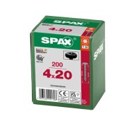SPAX® Universalschrauben T20 Halbrundkopf BLAX 0201040400203 4 mm x 20 mm, 200 St.