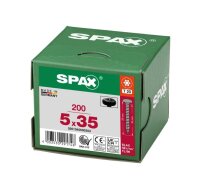 SPAX® Universalschrauben T20 Halbrundkopf BLAX 0201040500353 5 mm x 35 mm, 200 St.