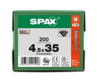 SPAX® Universalschrauben T20 Senkkopf BLAX 0191040450353 4,5 mm x 35 mm, 200 St.